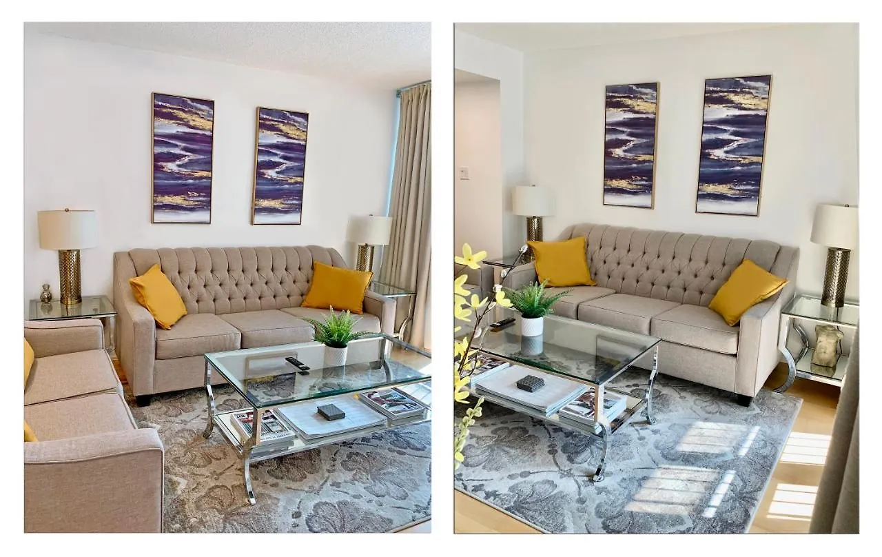 Comfy 1 Bedroom & Den Condo In Downtown Toronto 1 Queen & 1 Single Bed Apartment